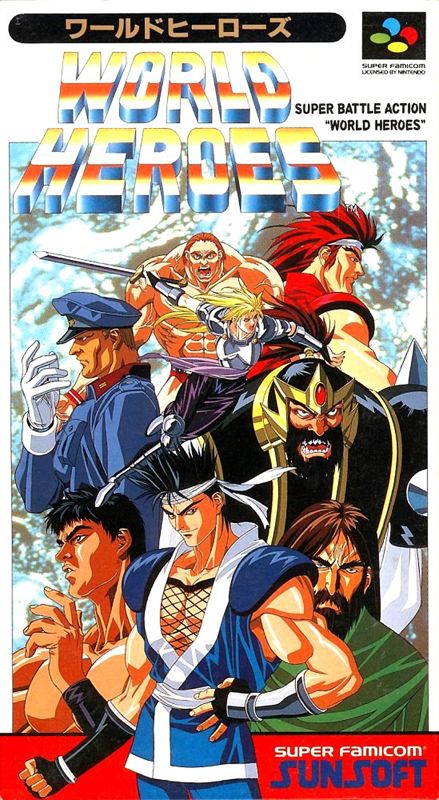 World Heroes box art for Sega Genesis